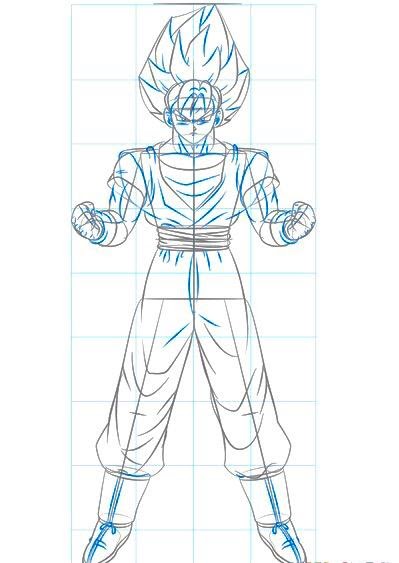 Como Desenhar o Goku SSJ - Dragonball - Passo a Passo Fácil 